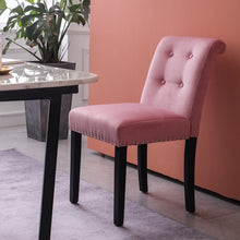Load image into Gallery viewer, Set of 2 Elegant Buttoned Dining Chairs