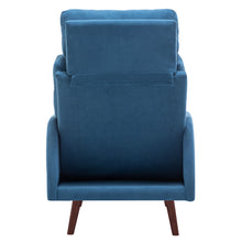 Load image into Gallery viewer, Modern Leisure Arm Chair with Footstool Metal Legs