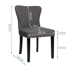 Load image into Gallery viewer, 2PCS Linen Upholstered Dining Chairs