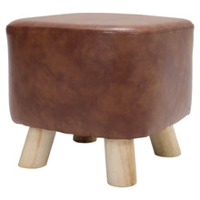 Load image into Gallery viewer, Square Padded Footstool Kids Children Seat Home