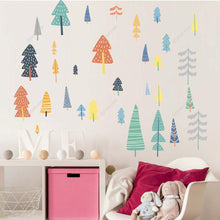 Load image into Gallery viewer, Colourful Forest Children Wall Sticker Nursery Kids Baby Room
