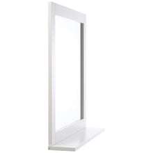 Load image into Gallery viewer, 60CM White MDF Framed Makeup Wall Mirror with Shelf