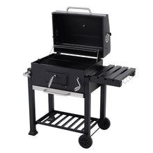 Load image into Gallery viewer, BBQ charcoal grill cart, barbecue, charcoal bbq