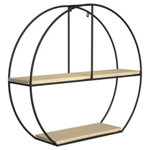 Load image into Gallery viewer, Metal/Solid Wood Floating Shelf with Sturdy - 6 Shape !