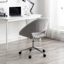 Load image into Gallery viewer, Office Luxury Velvet 360°Swivel Rocking Chair Computer Desk Seat