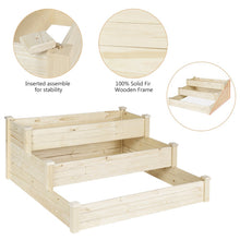Load image into Gallery viewer, Wooden Planter 3-Tier Garden Bed