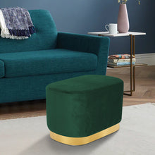 Load image into Gallery viewer, Velvet Dressing Table Stool with Gold-Plated Bottom