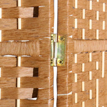 Load image into Gallery viewer, 6 Panel Floor Standing Room Divider Folding Screen Natural