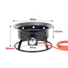 Load image into Gallery viewer, Portable Gas Fire Pit Bowl With Volcanic Rocks