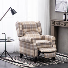 Load image into Gallery viewer, Fabric Wingback Recliner Armchair