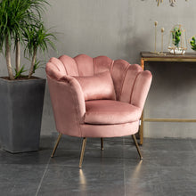Load image into Gallery viewer, Modern Velvet Fabric Armchair Tub Occasional Chair