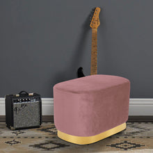Load image into Gallery viewer, Velvet Dressing Table Stool with Gold-Plated Bottom