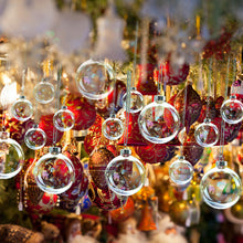 Load image into Gallery viewer, 5 Pcs Rainbow Gloss Glass Balls Hanging Ornaments for Christmas Decor