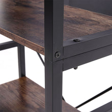 Load image into Gallery viewer, Livingandhome 5-Tiers Industrial Style Retro Open Bookshelf Storage Display Shelving Unit