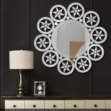 Load image into Gallery viewer, Wall Hung Round Contemporary Art Mirror