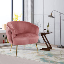 Load image into Gallery viewer, Scallop Oyster Shell Accent Pleated Chair