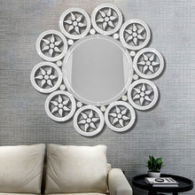 Load image into Gallery viewer, Wall Hung Round Contemporary Art Mirror