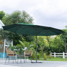 Load image into Gallery viewer, Garden Double-Sided Parasol Umbrella With Foldable Cross Base