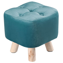 Load image into Gallery viewer, Small Velvet Soft Seat Hallway Footstool