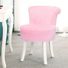 Load image into Gallery viewer, Plush Shaggy Dressing Table Stool Piano Seat