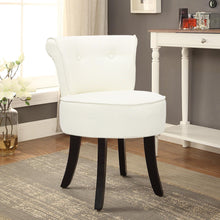 Load image into Gallery viewer, Linen Padded Small Makeup Chair Dressing Table Stool Beige