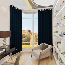 Load image into Gallery viewer, Set of 2 Curtains With Metal Eyelets Ombre Backout Grommet Curtain Panels-3 Colors