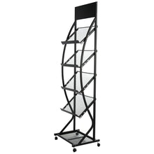 Load image into Gallery viewer, Magazine File Rack Movable Storage Shelf