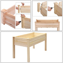 Load image into Gallery viewer, Raised Wooden Garden Planter
