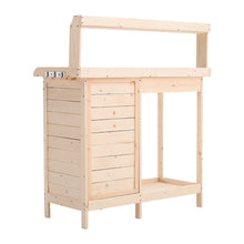 Load image into Gallery viewer, Wooden Garden Potting Bench