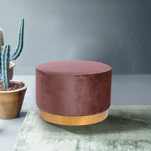 Load image into Gallery viewer, Velvet Footstool Round Pouffe - 5 Color