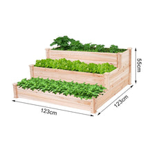 Load image into Gallery viewer, Wooden Planter 3-Tier Garden Bed