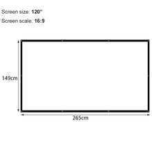 Load image into Gallery viewer, Anti-Crease Projector Screen for Home Theater