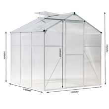 Load image into Gallery viewer, White Framed Garden Hobby Greenhouse with Vent