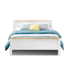 Load image into Gallery viewer, Solid Pine Bed Frame with Headboard