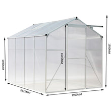 Load image into Gallery viewer, White Framed Garden Hobby Greenhouse with Vent