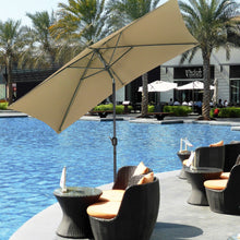 Load image into Gallery viewer, 3M Square Sunshade Parasol Umbrella Easy Tilt without Base