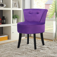 Load image into Gallery viewer, Wooden Leg Padded Seat Dressing Table Stool