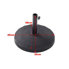 Load image into Gallery viewer, 2x3M Parasol Umbrella Patio Sun Shade Crank Tilt with Round Base