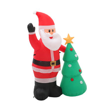 Load image into Gallery viewer, 1.5m Inflatable Father Christmas Air Blown with 3 LED Light UK Plug Outdoor Decor, SC0002
