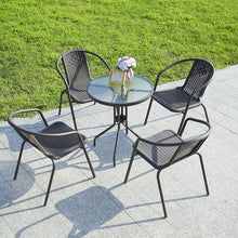Load image into Gallery viewer, Outdoor Metal Coffee Dining Set, Brown