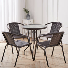 Load image into Gallery viewer, Outdoor Metal Coffee Dining Set, Brown