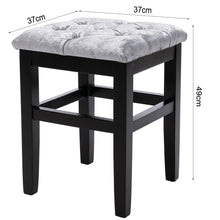 Load image into Gallery viewer, Buttoned Top Dressing Table Chair Bedroom Dresser Make Up Chair Vanity Stool Seat