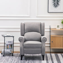 Load image into Gallery viewer, Fabric Wingback Recliner Armchair