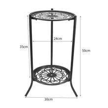 Load image into Gallery viewer, Vintage 2 Tier Metal Plant Display Stand