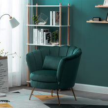 Load image into Gallery viewer, Modern Velvet Fabric Armchair Tub Occasional Chair