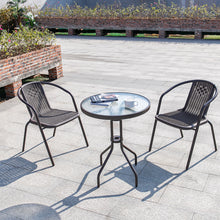 Load image into Gallery viewer, Outdoor Metal Coffee Dining Set, Brown