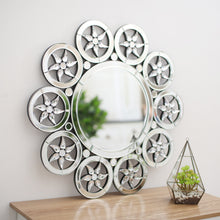 Load image into Gallery viewer, Wall Hung Round Contemporary Art Mirror