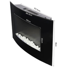 Load image into Gallery viewer, Wall Mounted LED Electric Fireplace