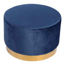 Load image into Gallery viewer, Velvet Footstool Round Pouffe - 5 Color