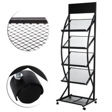 Load image into Gallery viewer, Magazine File Rack Movable Storage Shelf